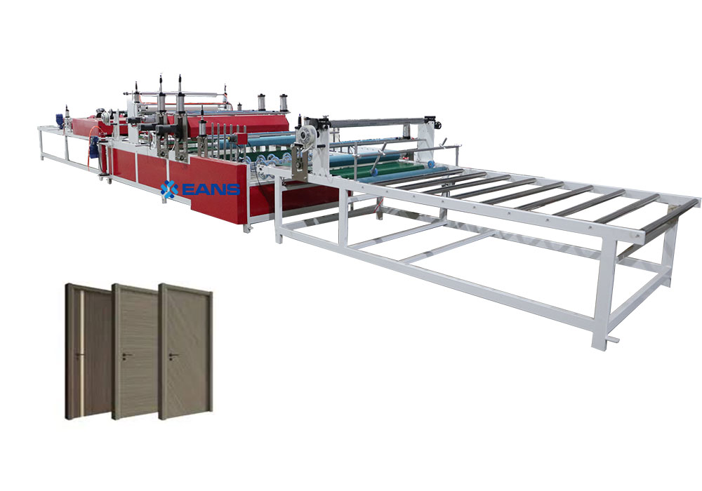 ماكينة تصفيح الأبواب wpc